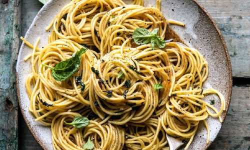 Basil Garlic Pasta
